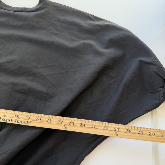 Vintage‎ Sassy Phillips Sweatshirt Womens Medium Black Dolman Floral Pearl 80s - Picture 13 of 16